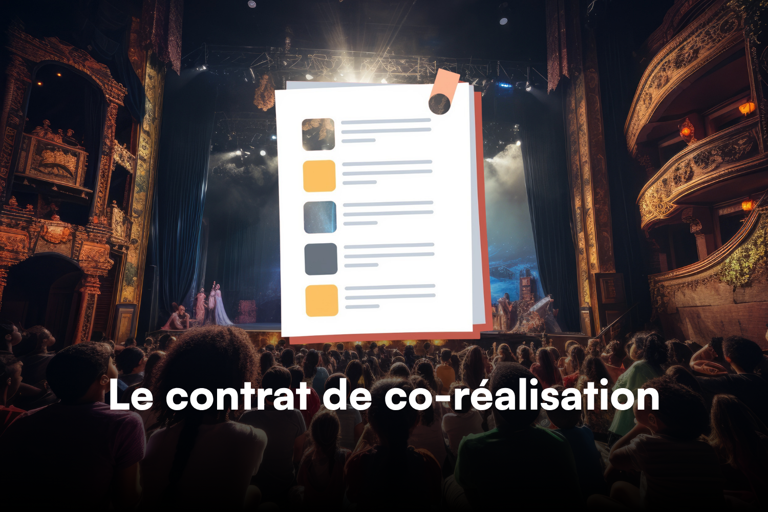 Contrat de co-réalisation dans le spectacle vivant : fonctionnement