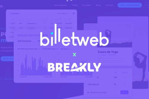 Intégration Billetweb x Breakly : la donnée de billetterie connectée, en temps réel.