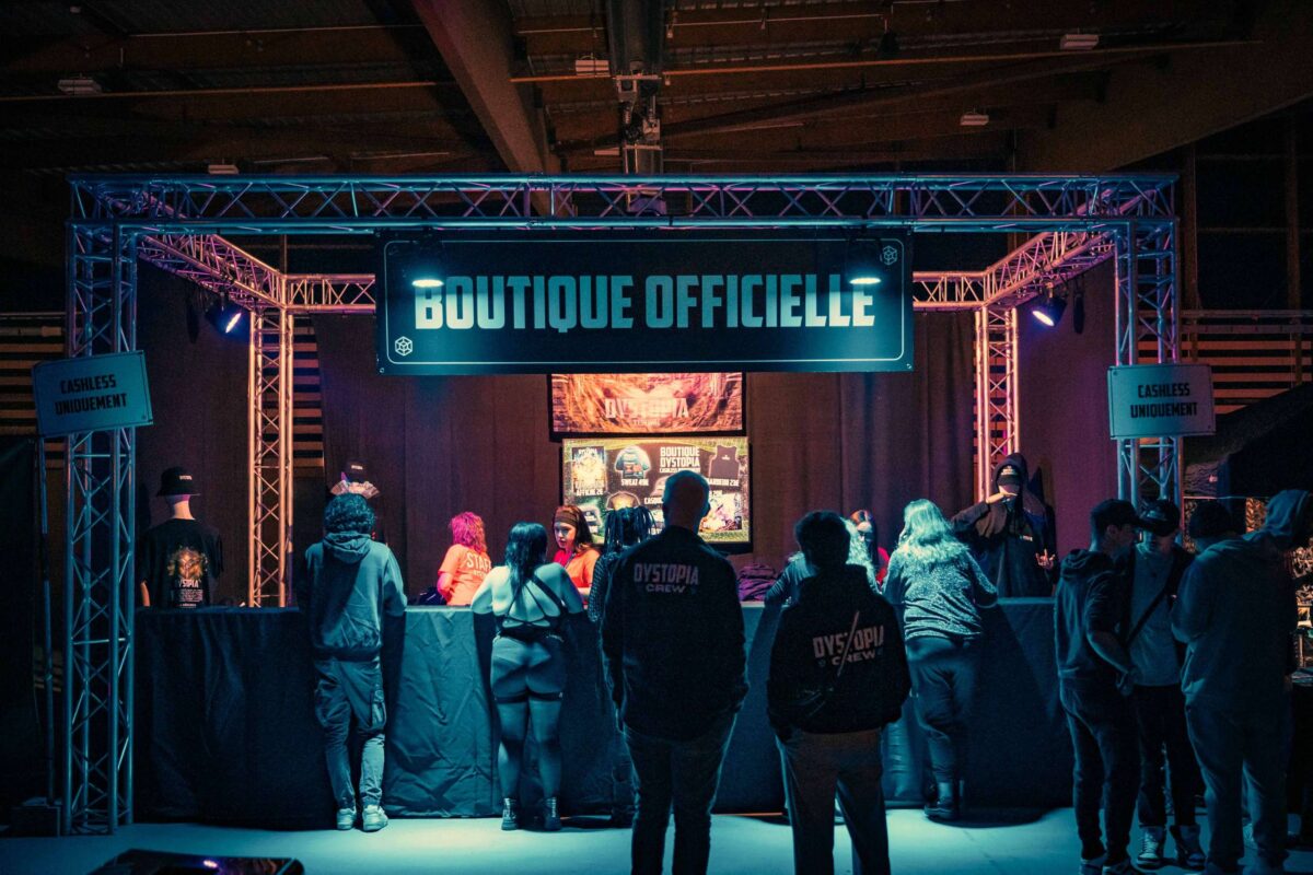 stand marchandising dystopiafestival
