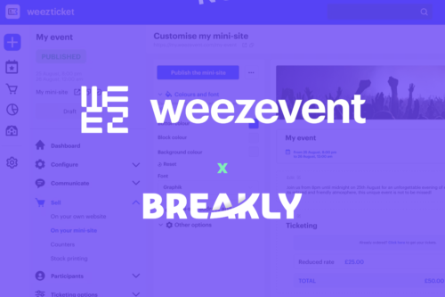 Breakly s'intègre à Weezevent !