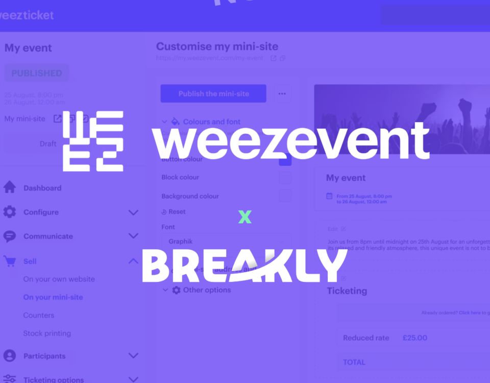 Breakly s'intègre à Weezevent !